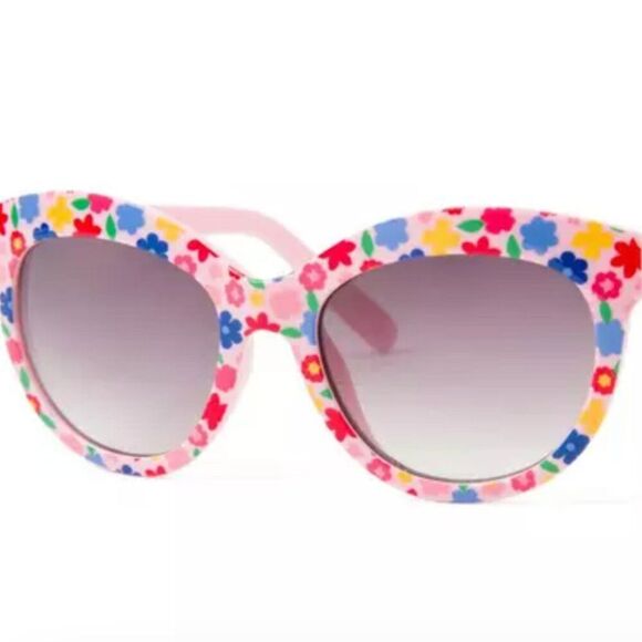 Janie and Jack 100031332 pink floral sunglasses size 2-4 years NWT - Picture 1 of 10
